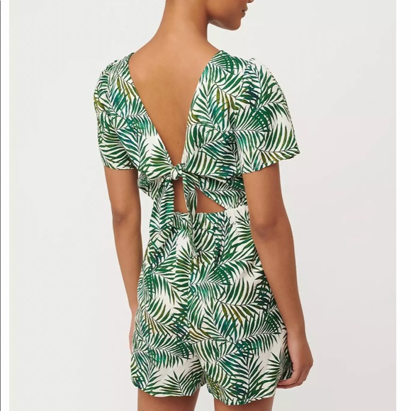 LOFT Pants - Loft palm tie back romper.
